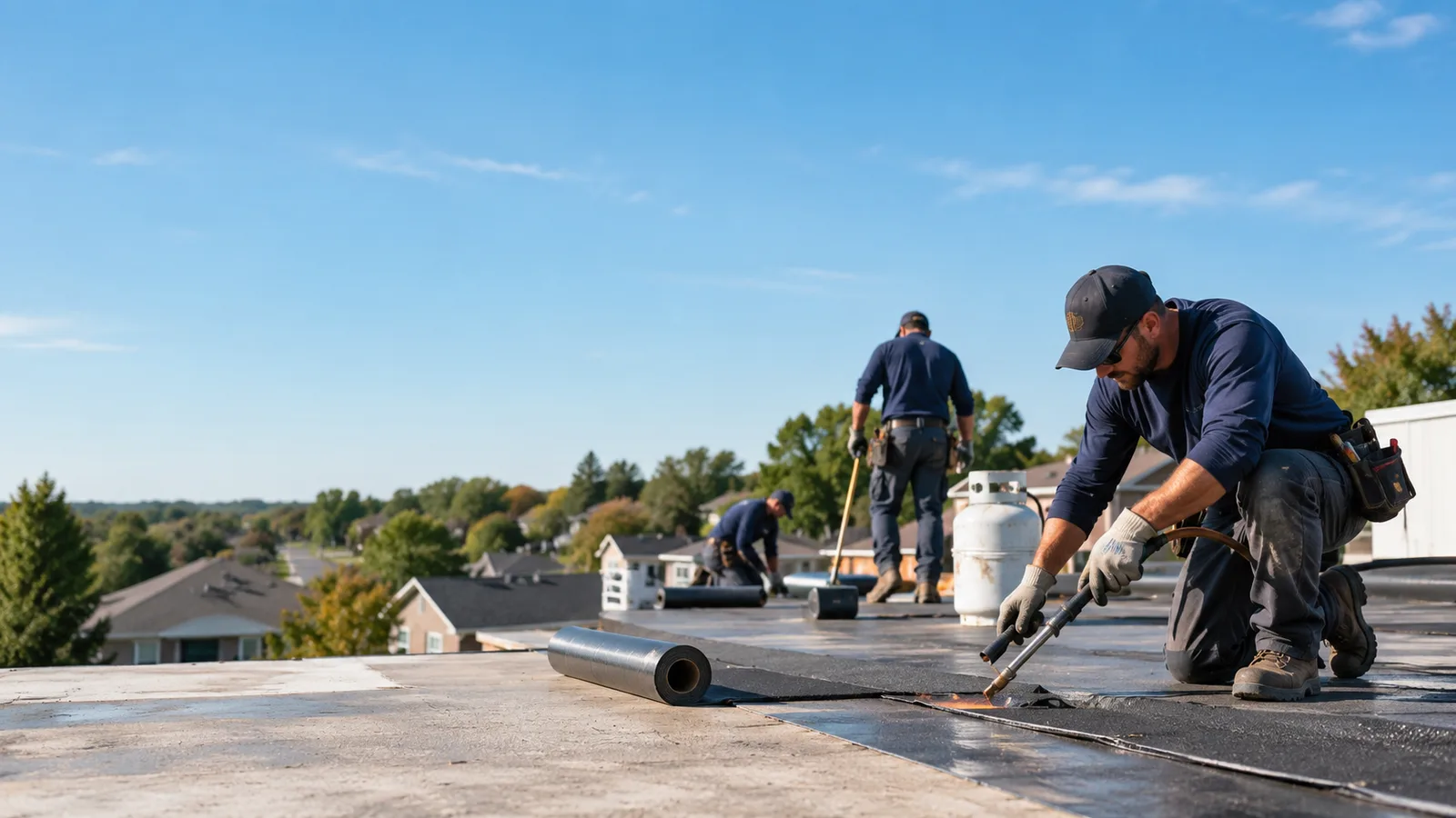 Flat Roof Leak Repair providers in Thayer, IL